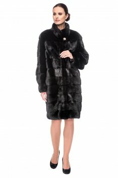 Норковая шуба Артикул: Т1568 Шубы из норки Артикул: Т1568 вид спереди